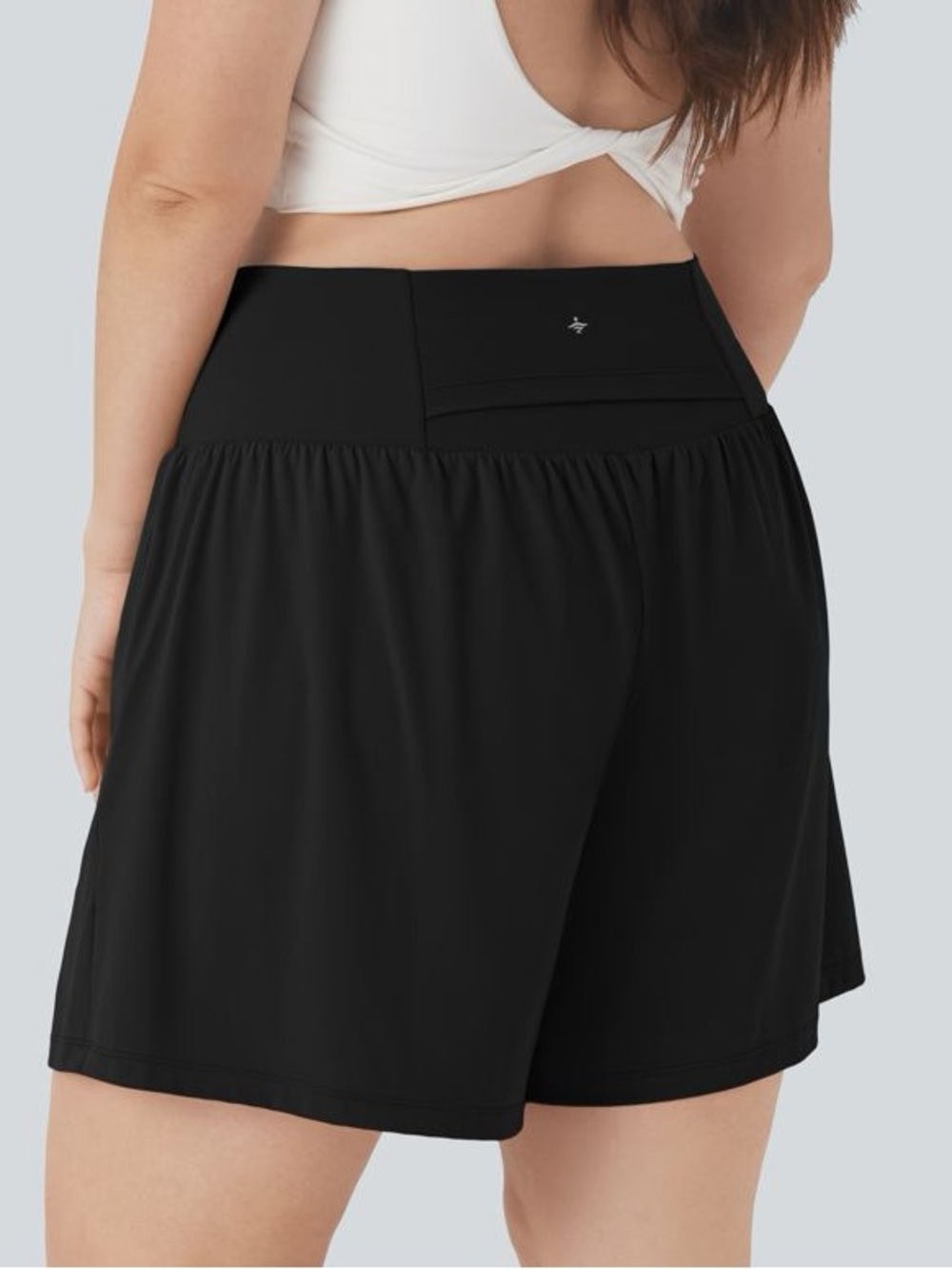 Halara SoftlyZero Airy Super High Waisted 2-in-1 InstantCool Yoga Plus Size Sho